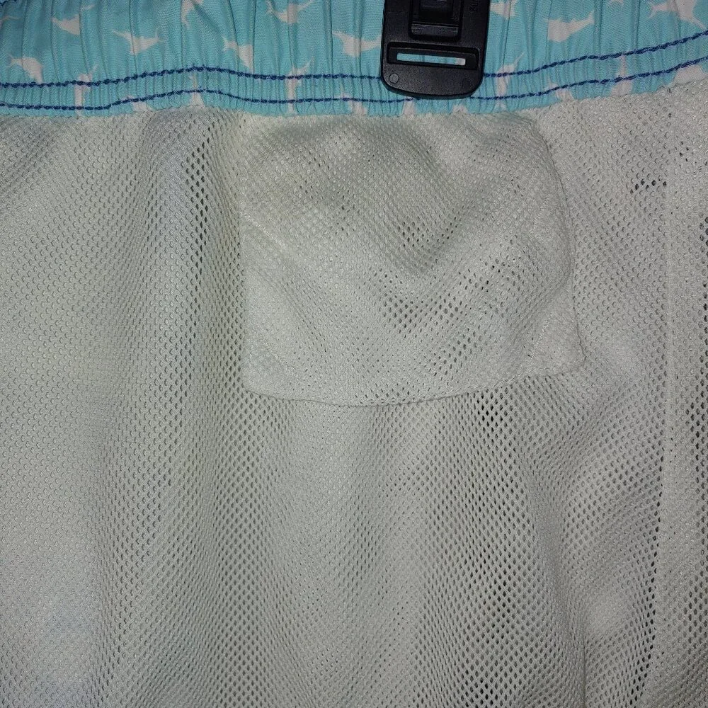 Tommy Bahama Swim Trunk Size L Tropical FLoral Blue